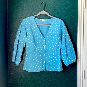 Madewell peplum blouse